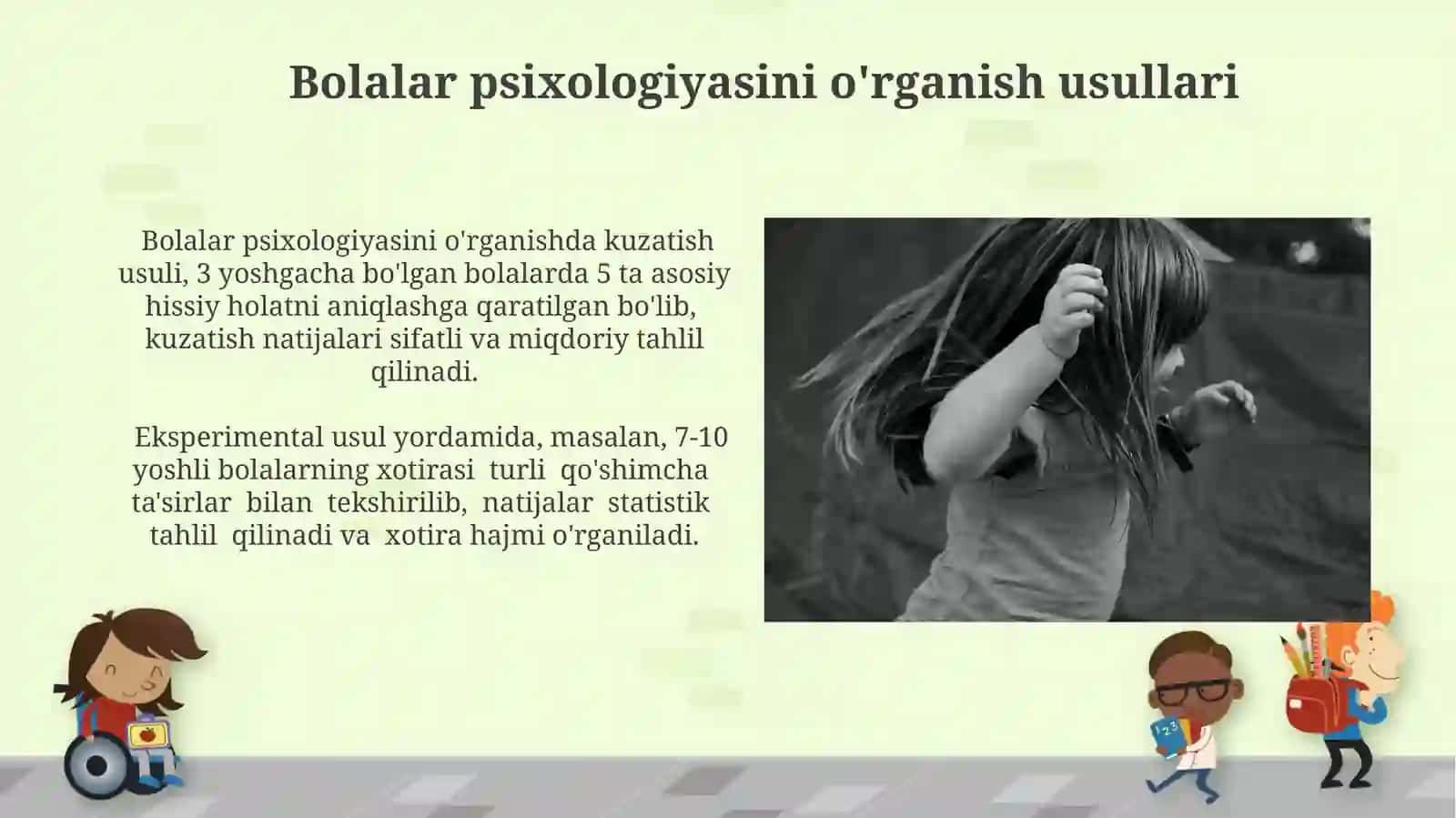Bolalar psixologiyasi fani vazifa va predmeti metodlari va muammolari 4
