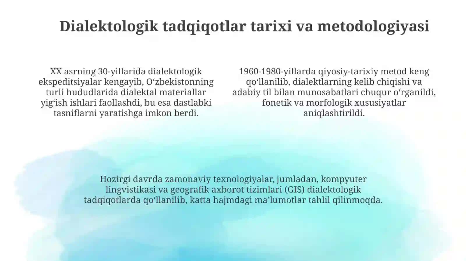Oʼzbek shevalari tasnifi 4