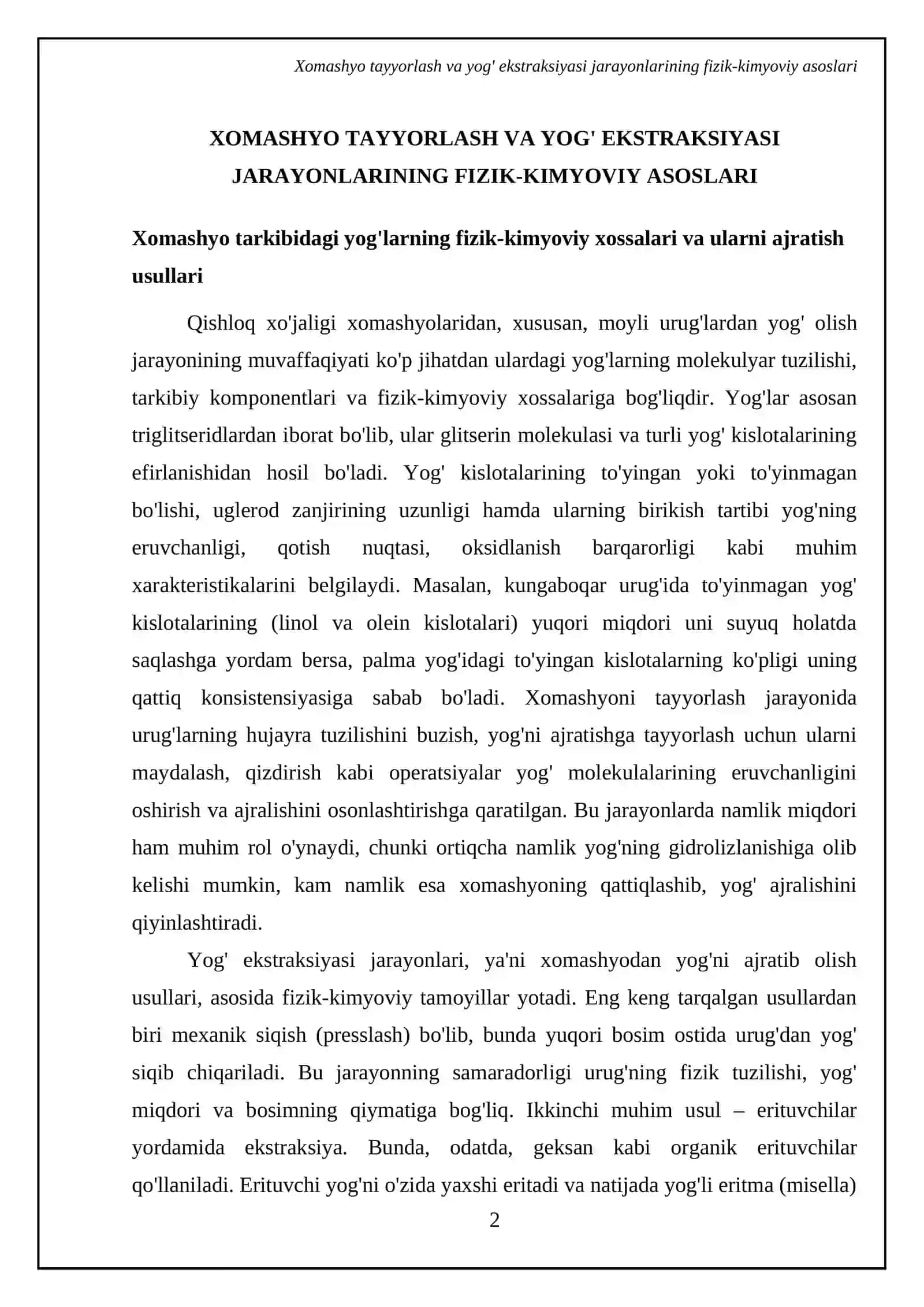 Saryag ishlab chiqarishdagi fizik-kimyoviy jarayonlar 4