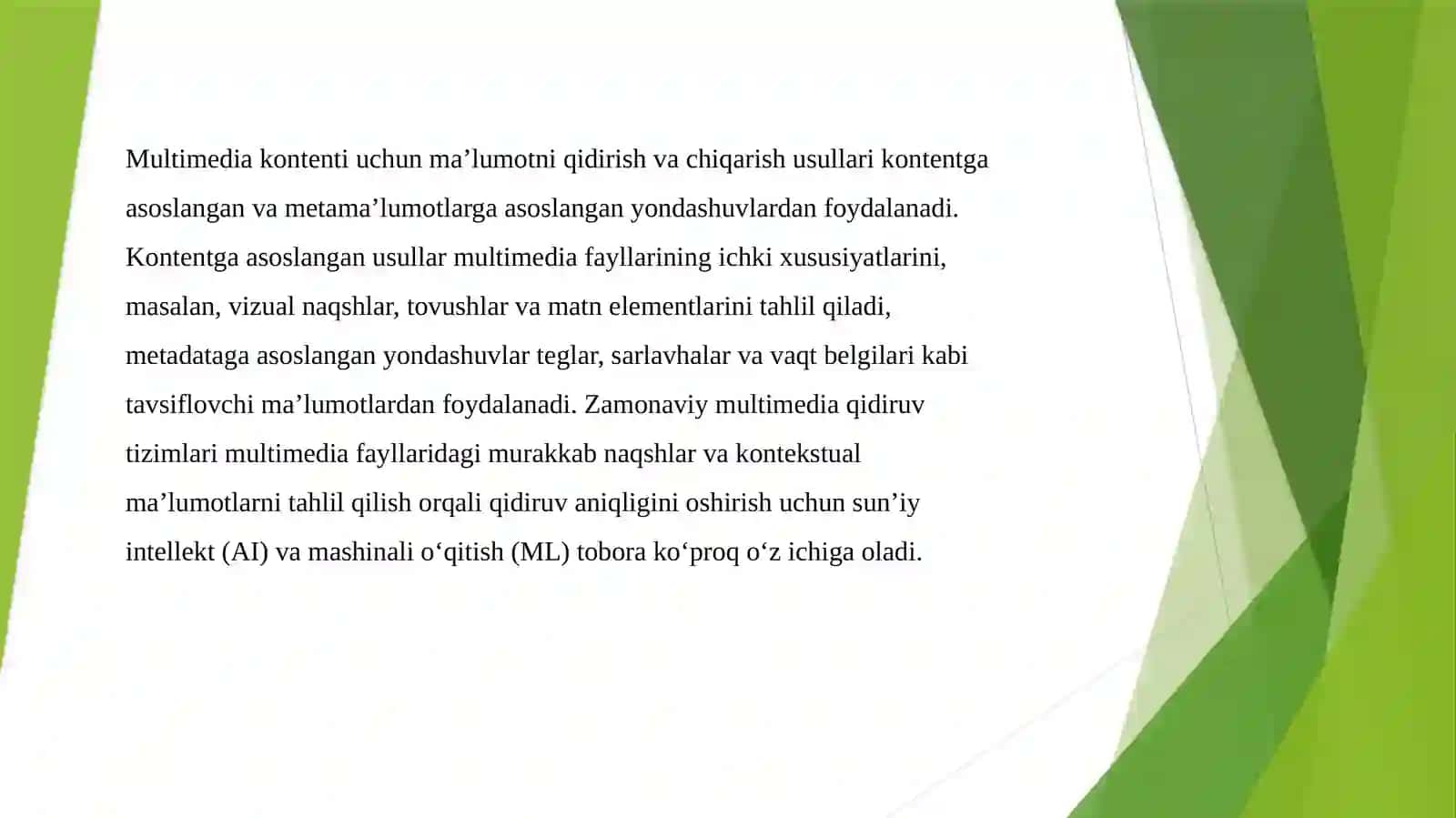 Multimedia ma’lumotlarini qidirish (rasmlar, audio va videolar kabi multimedia kontentini olish) 4