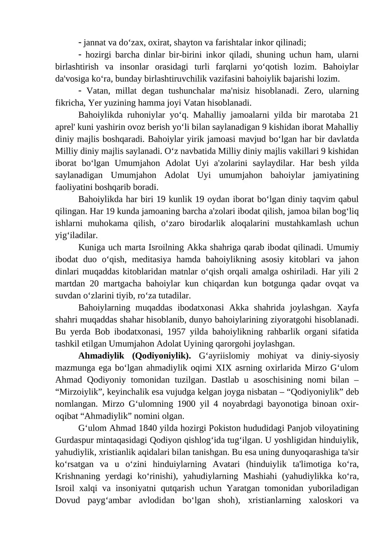 10-mavzu: ZAMONAVIY DINIY HARAKATLAR VA SEKTALAR 4