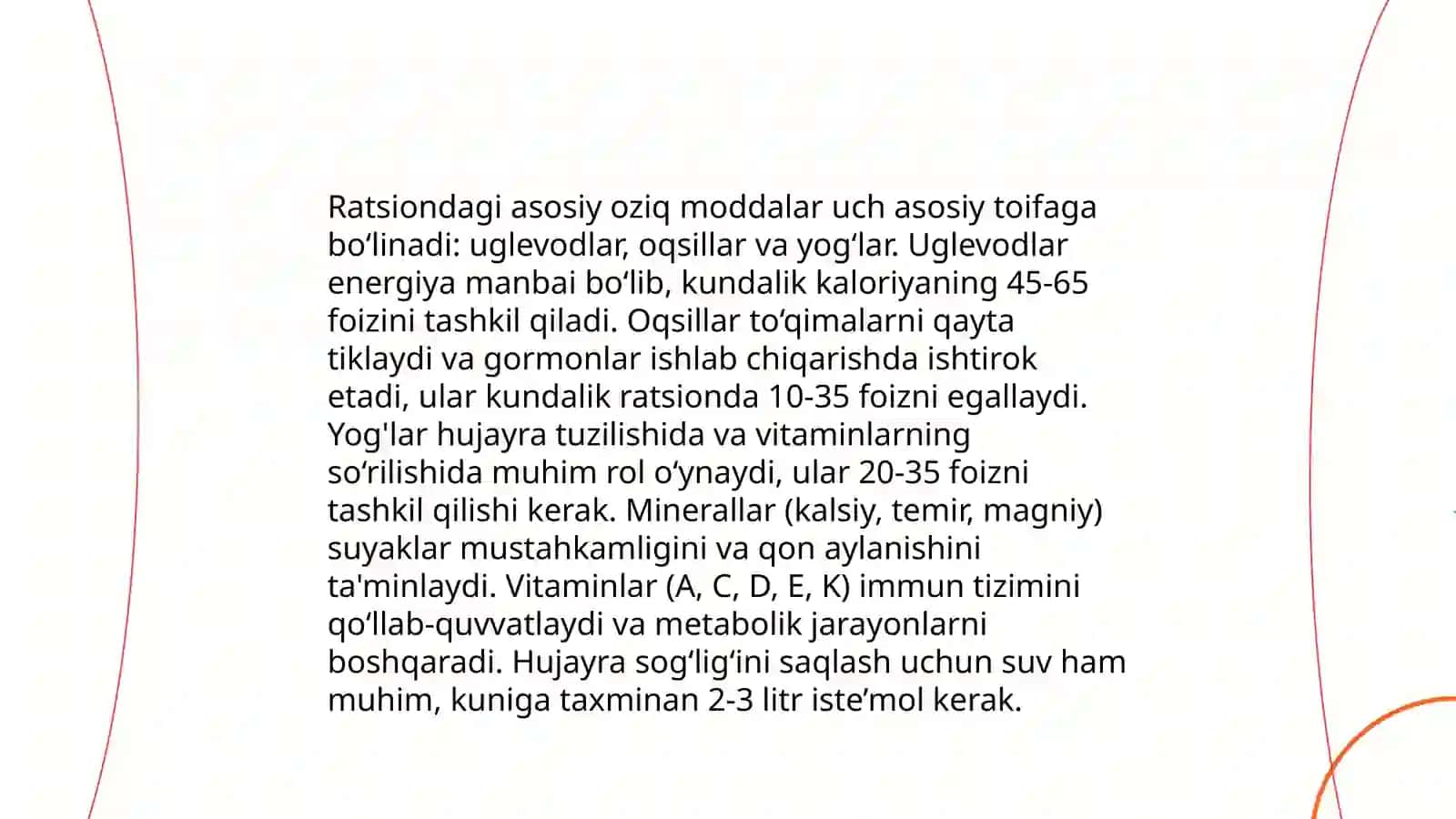 Xrom birikmalari bilan ishlovchilar uchun profilaktik ratsion tuzish Muxtorova Pokizabonu 4