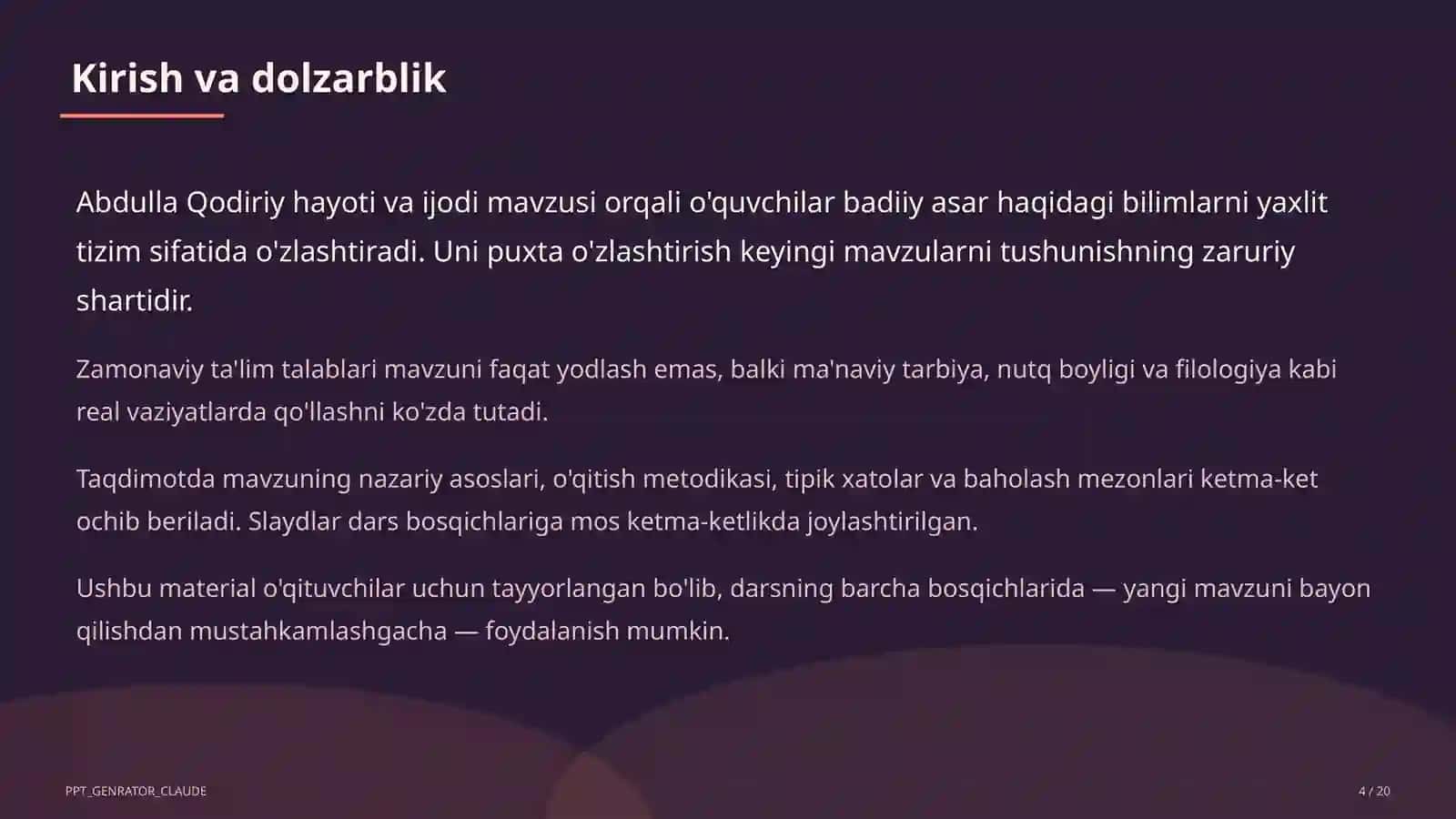 Abdulla Qodiriy hayoti va ijodi (7-sinf) 4