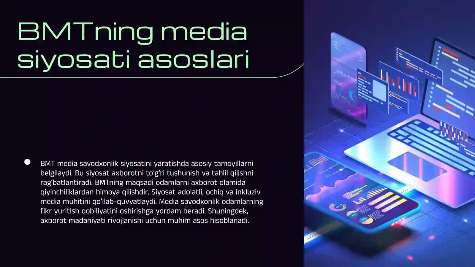 BMT VA YUNESKONING MEDIA SAVODXONLIK VA AXBOROT MADANIYATIGA MUNOSABATI 4