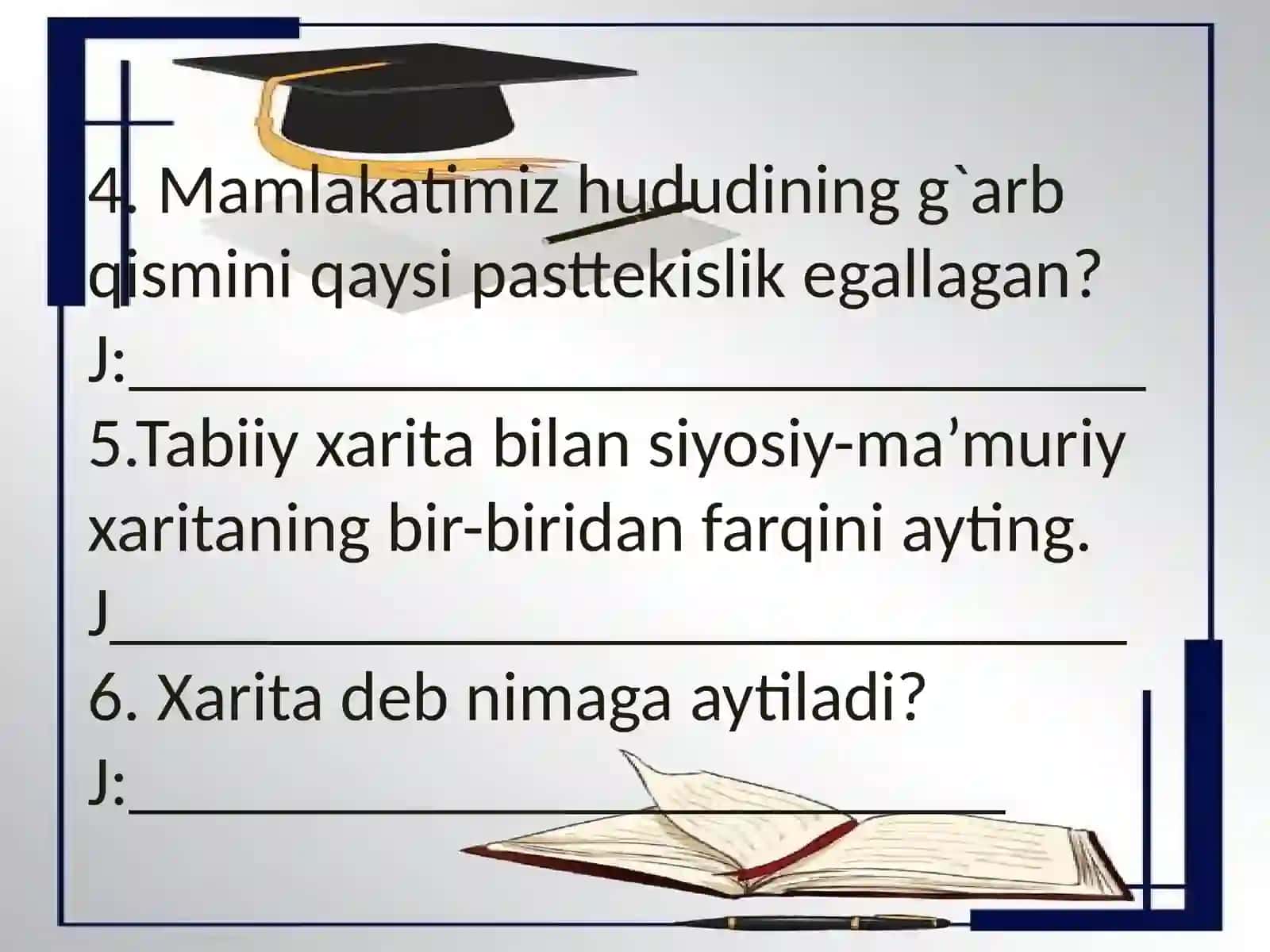 Tabiatshunoslik fanidan taqdimoti 4