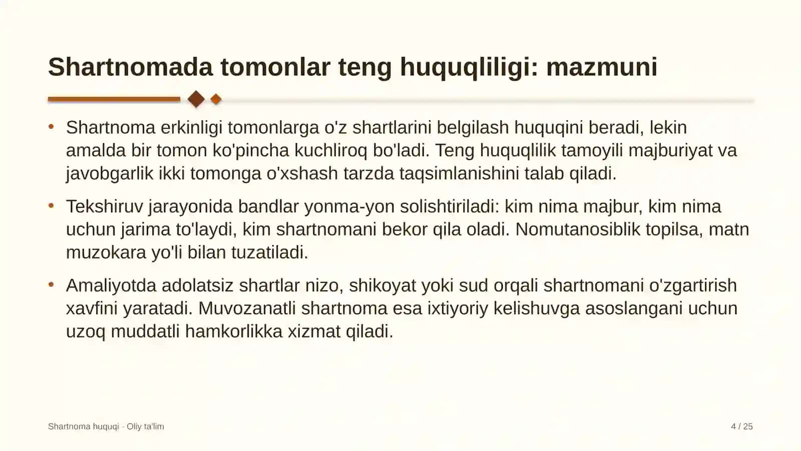 viloyat teleradiokompaniyalarida shartnoma tuzishda tomonlarning teng huquqliligini ta'minlash 3245 4