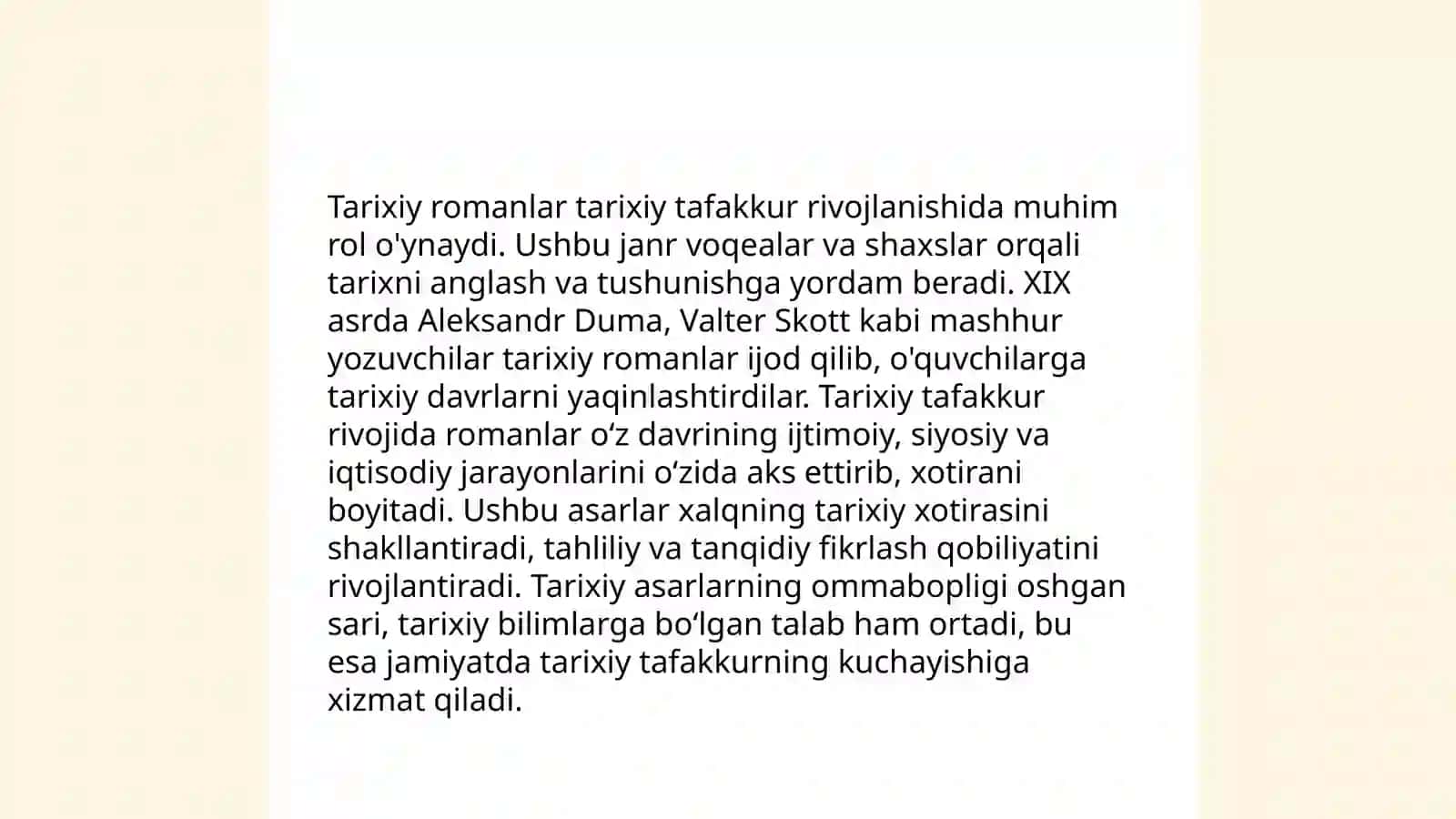 Tarix tizimida tarixiy- badiiy adabiyotlardan foydalanish usullari 4