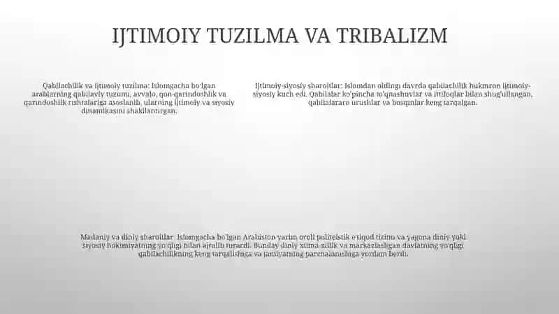 Islom Dinining Paydo Bo'Lishidagi Ijtimoiy-Siyosiy Va Madaniy Sharoitlar 4