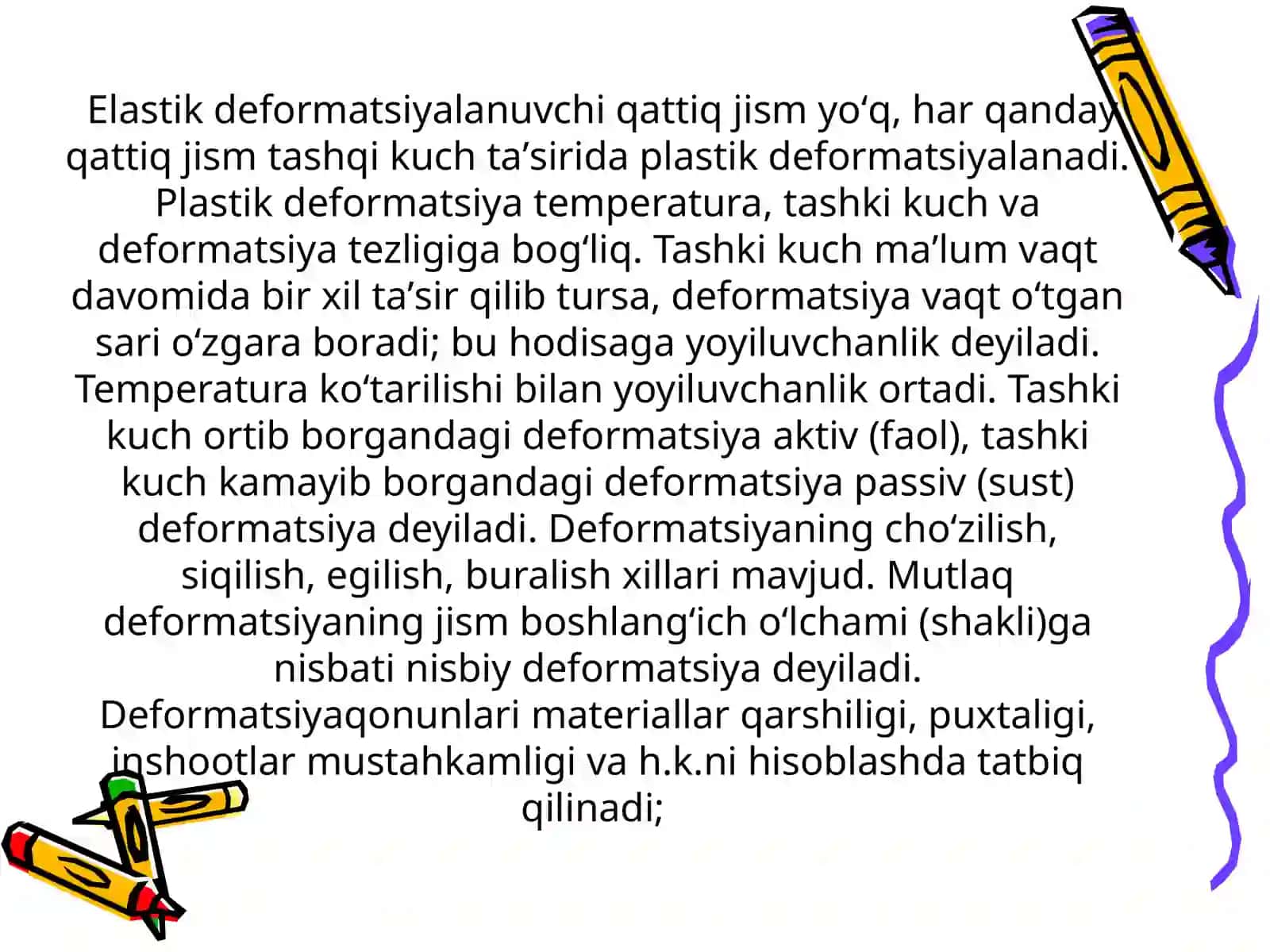 Deformatsiya va uning turlari 4