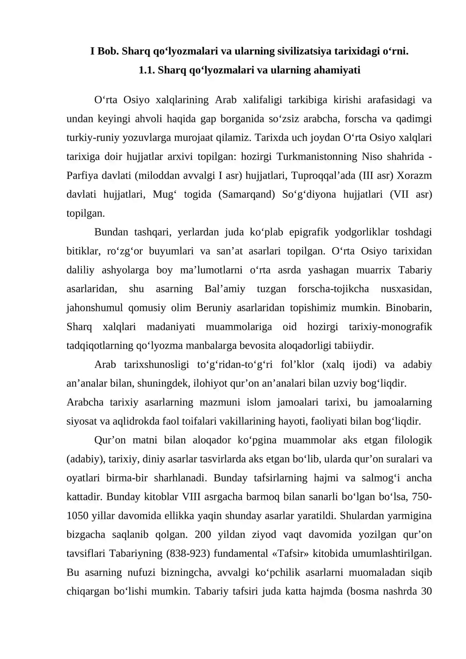 Sharq qo‘lyozmalari va ularning sivilizatsiya tarixidagi o‘rni 4