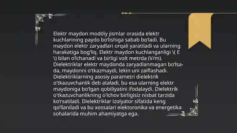 Elektr materiallar xususiyatlari 4