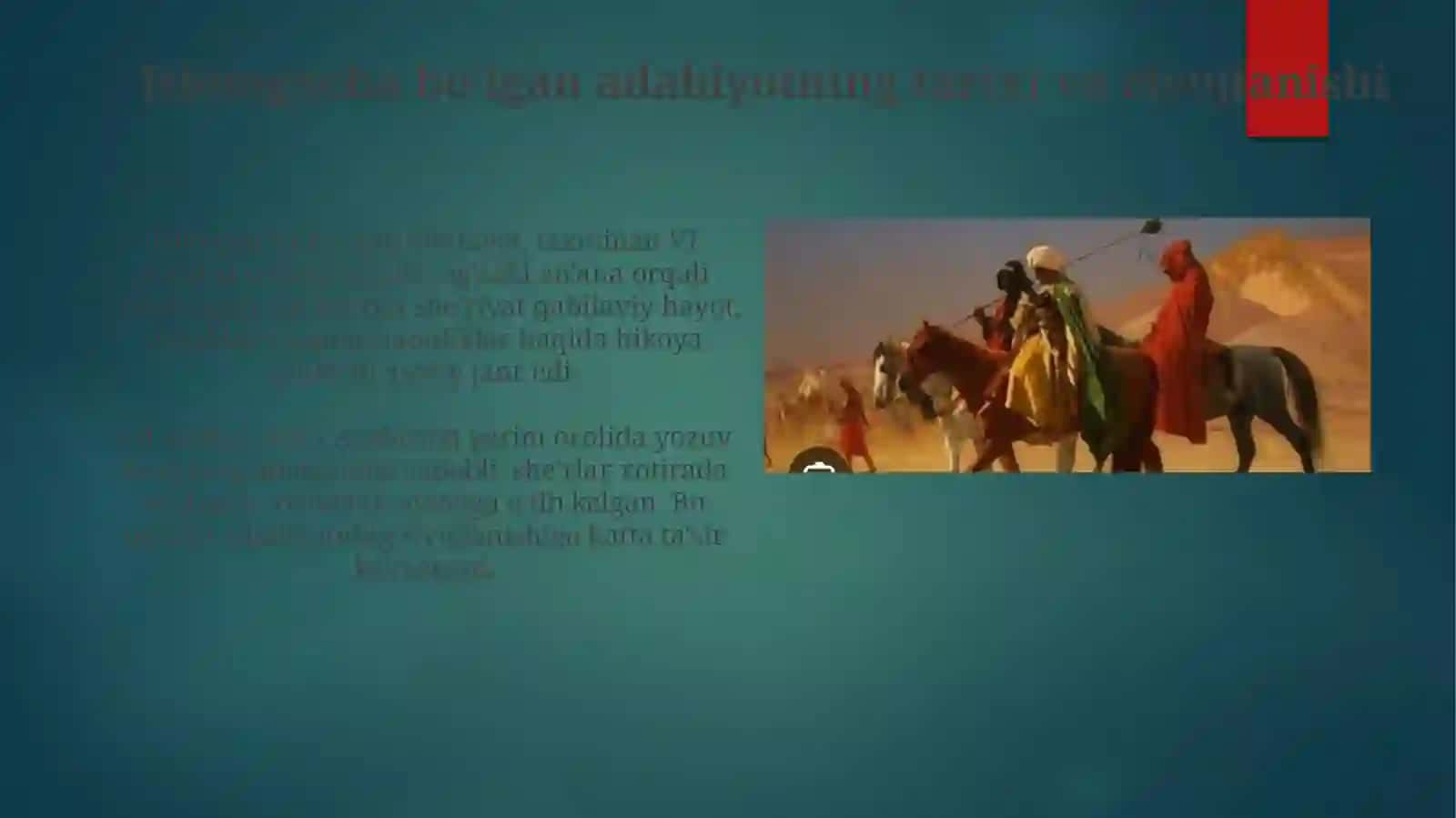 Islomgacha bo‘lgan Arabiston adabiyoti 4