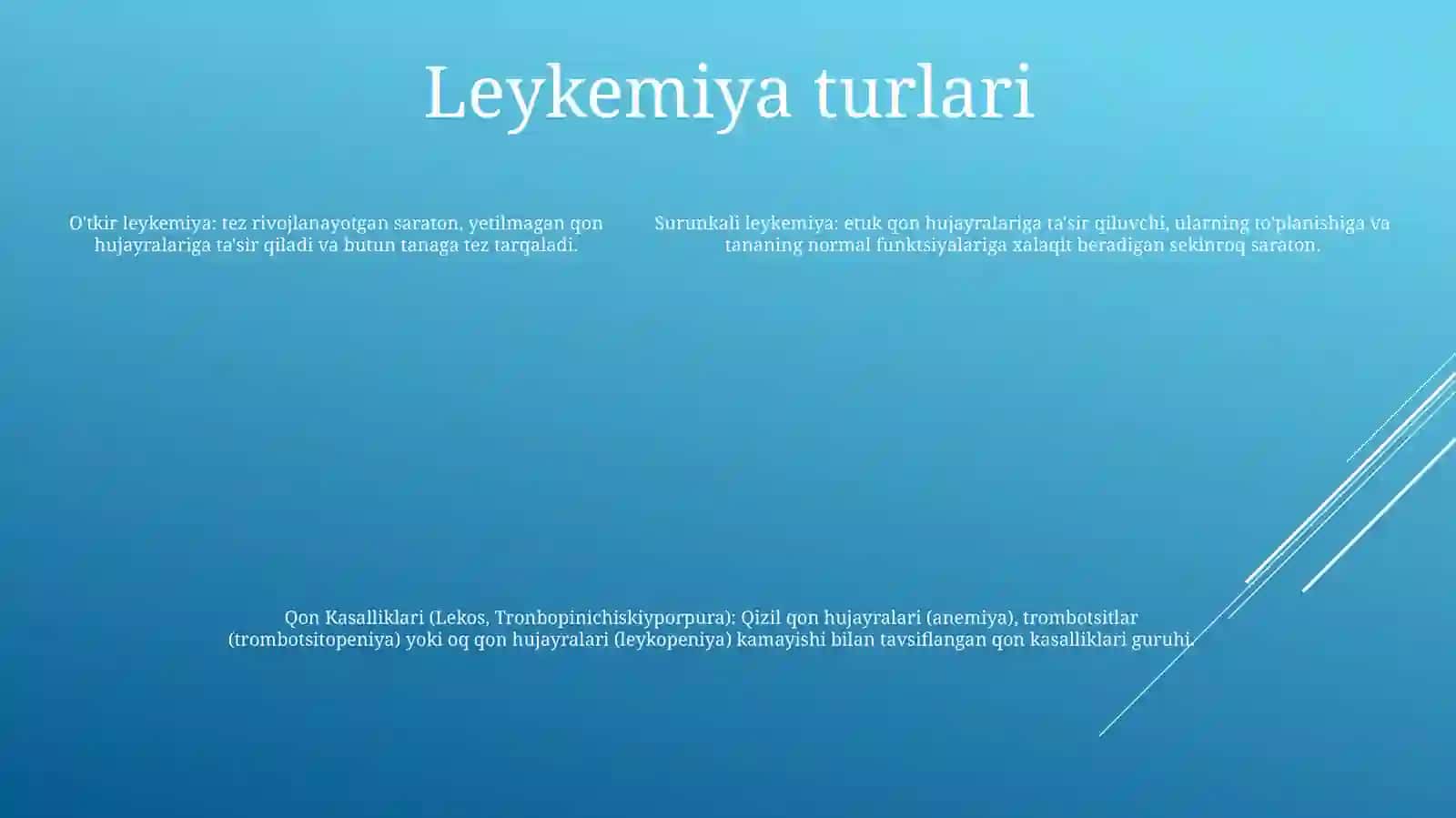 Qon Kasalliklari( Lekos, Tronbopinichiskiyporpura) 4