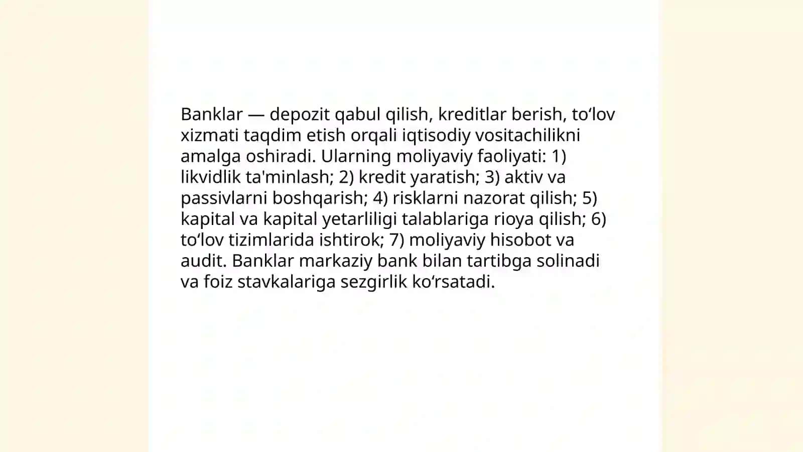 Moliyaviy institutlar va ularning faoliyati 4