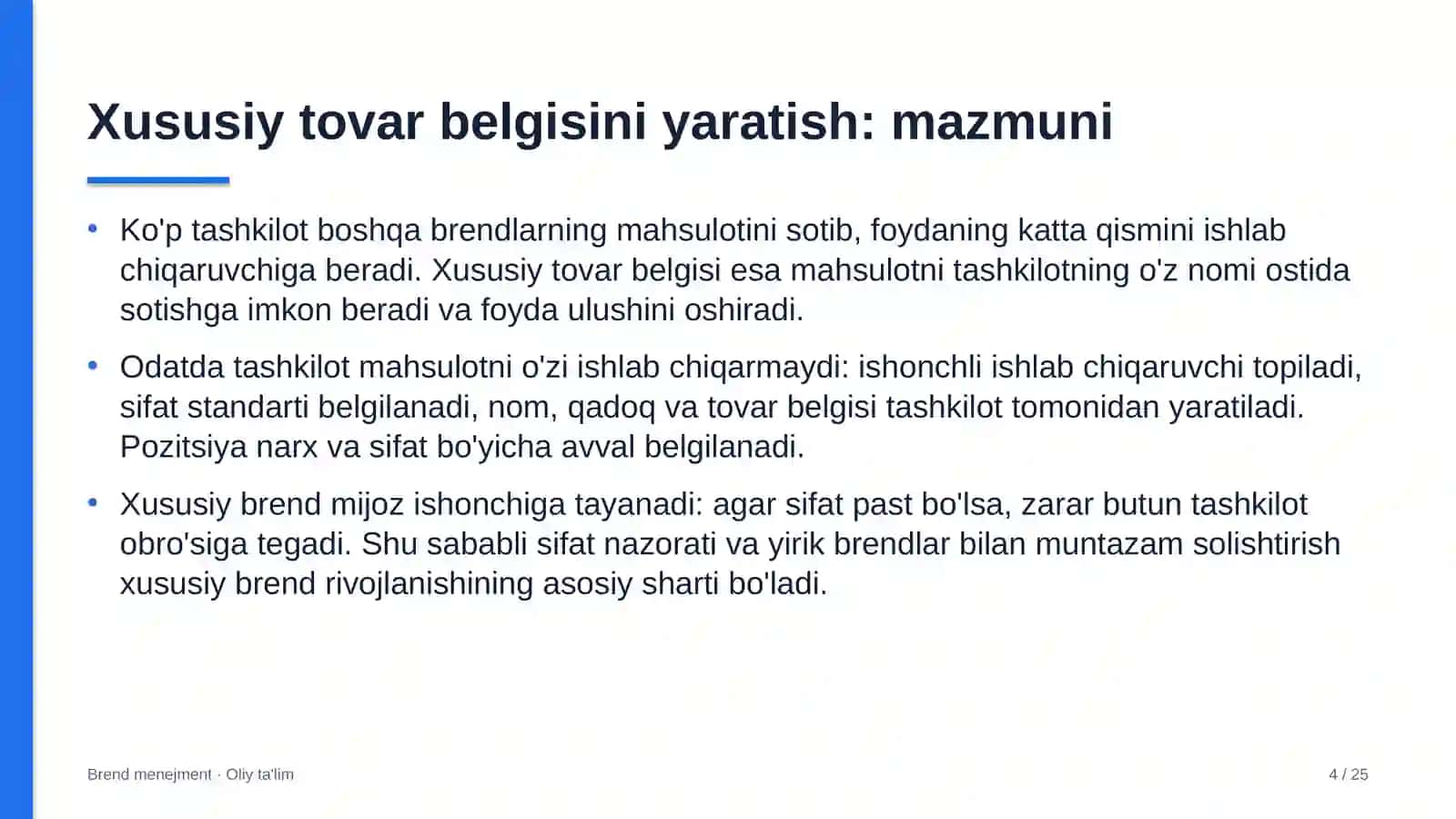 Ko'rgazma zallarida xususiy tovar belgisini yaratish 4
