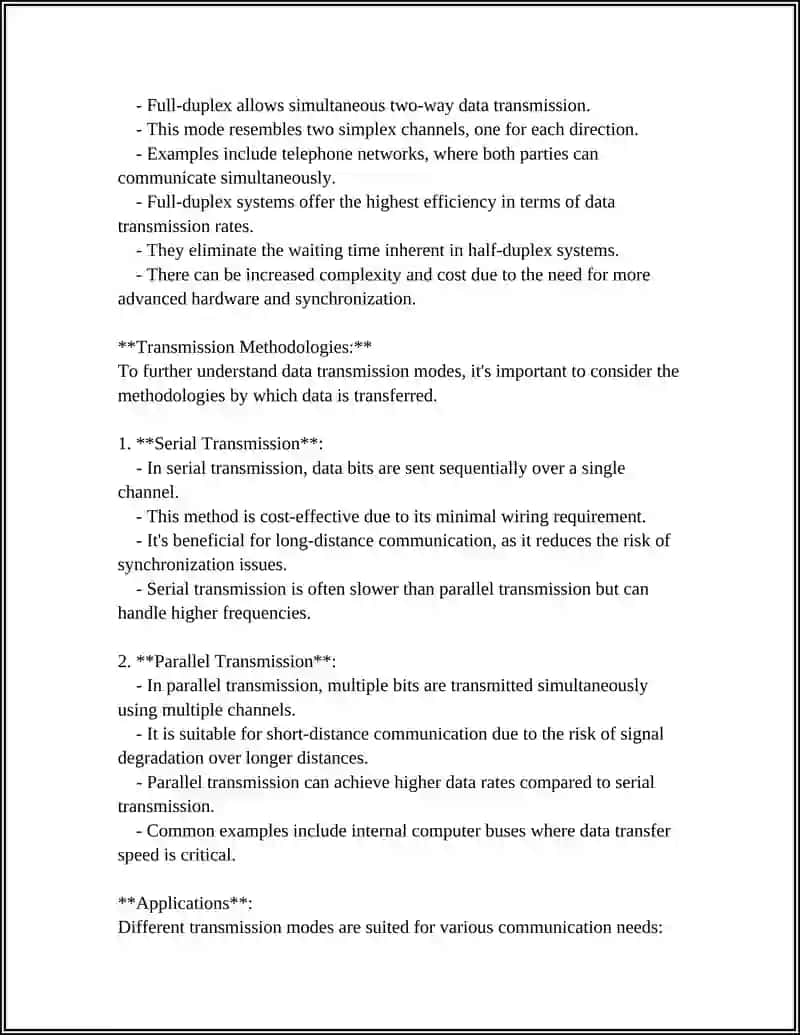 Data Communication Modes 4