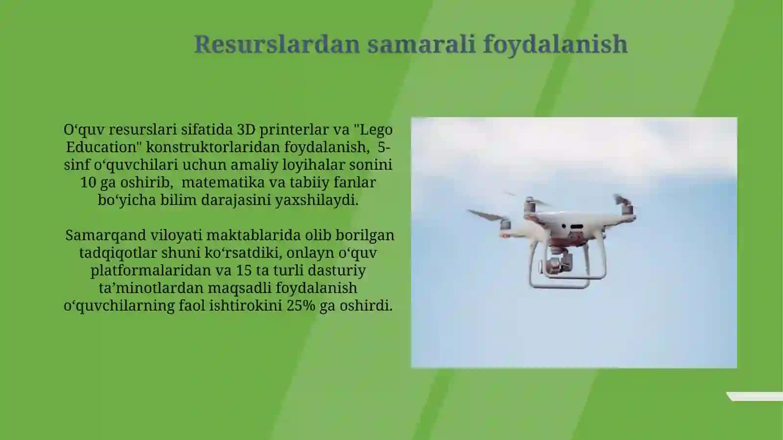 Boshlangʼich sinf texnalogiya darslarida taʼlimdan foydalanishning metodik xususiyatlari 4