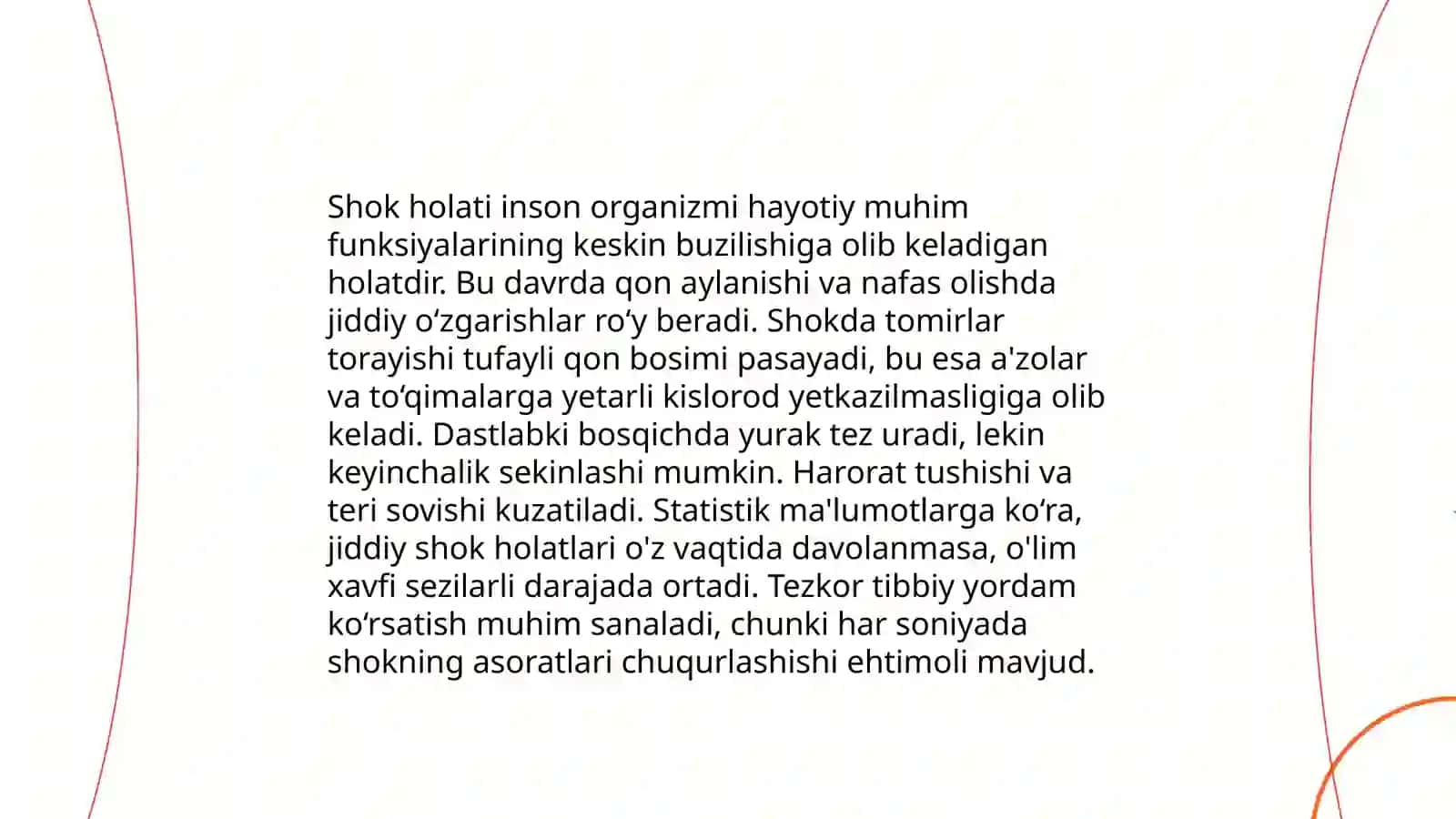 Bemorlarning ruhiy holati "Depressiya, shok, qo'rquv, cho'chish, ipohondrya, o'zini aybdor xis qilish" suyisidal fikrlash va h.k 4