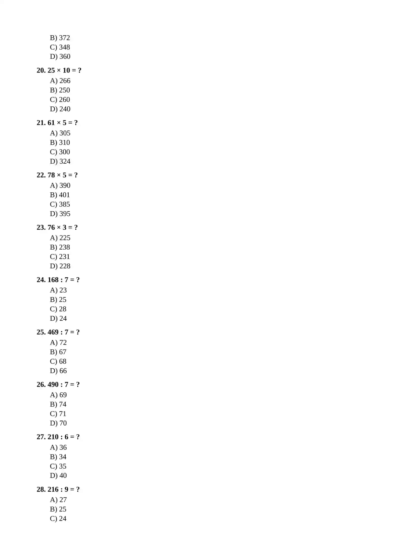 5-sinf Matematika BSB — 100 talik test to'plami (javoblar kaliti bilan) 4