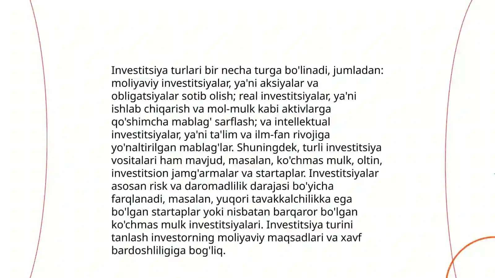 Istemol jamg'arish va investitsiya funkstsiyalari 4