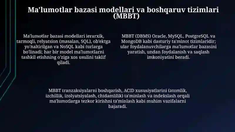 Ma'lumotlar bazasi 4