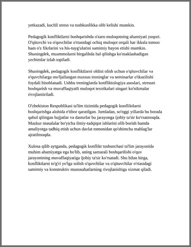 PEDAGOGIK KONFLIKT EVOLYUTSIYASI MUAMMOSI 4
