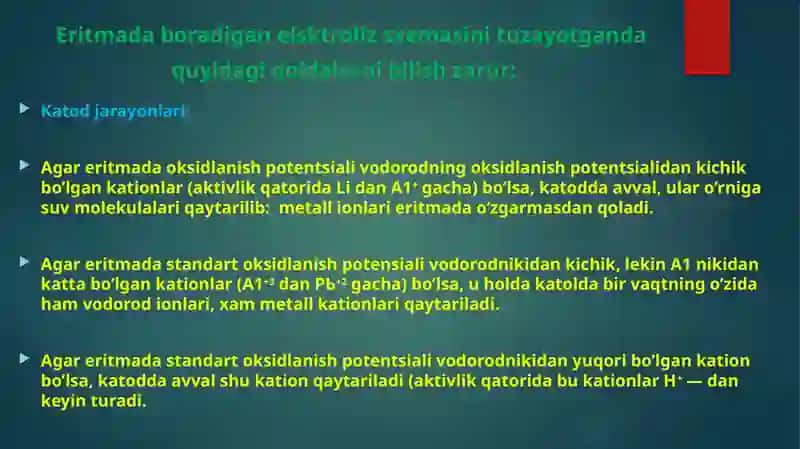 Elektrolizningmohiyati 4