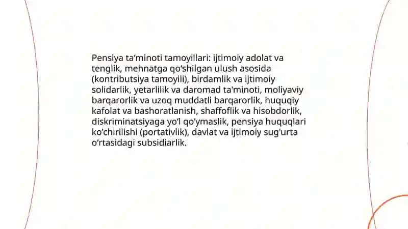 Pensiya ta'minot tushunchasi tamoyillari va turlari 4