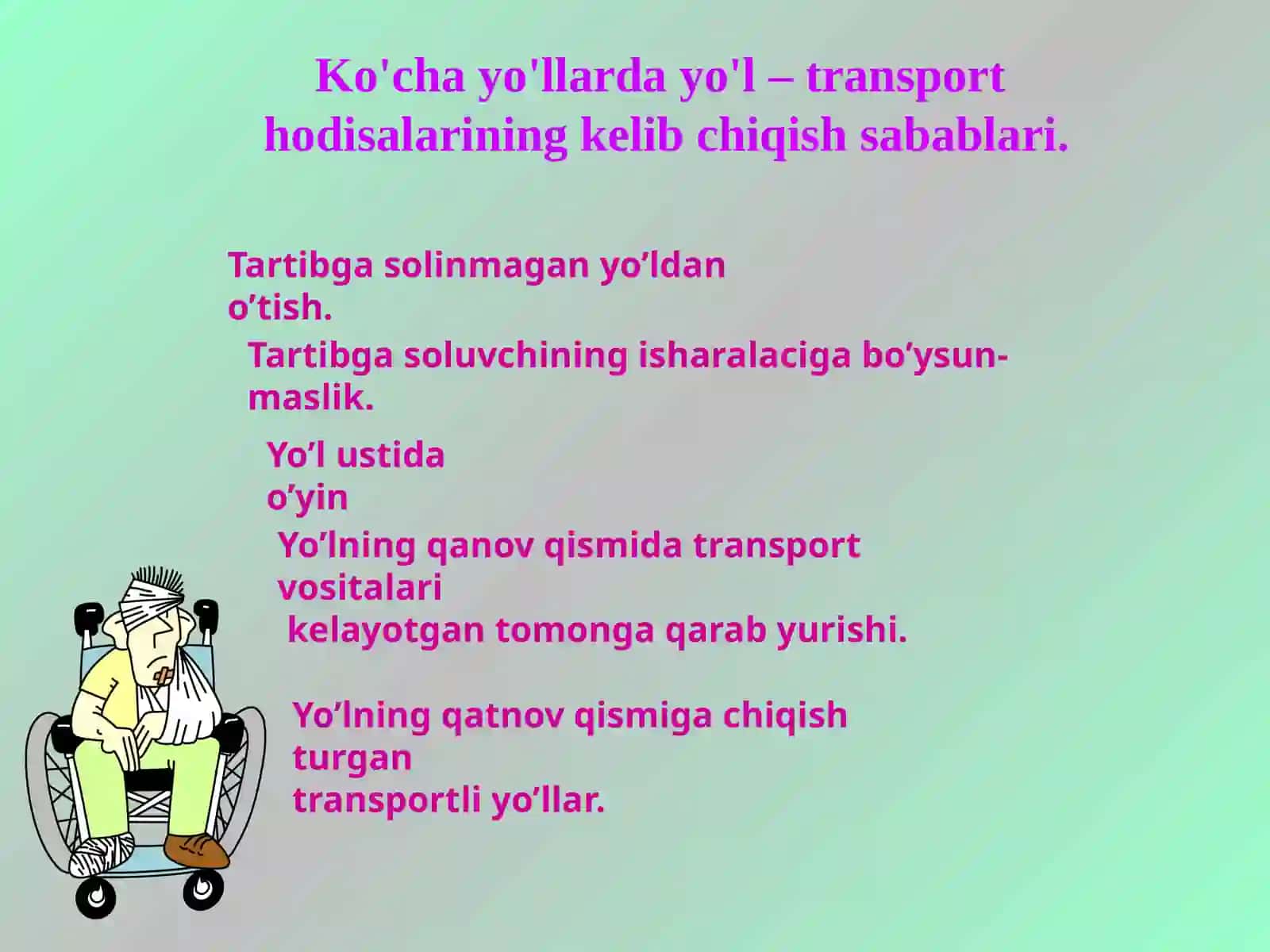 Yo'l  belgilari 4