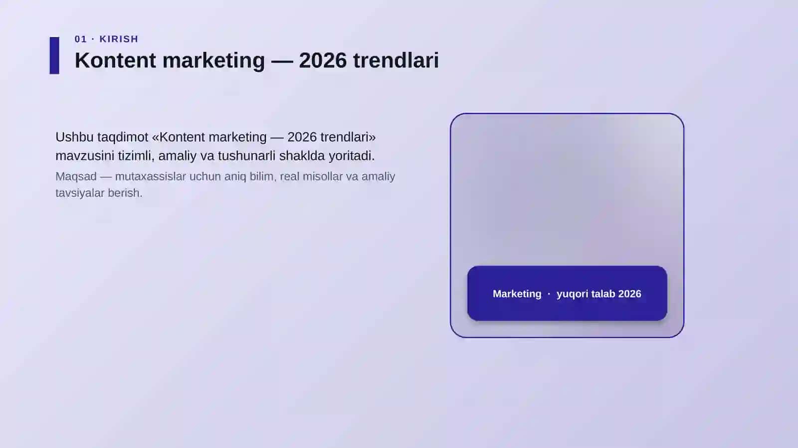 Kontent marketing — 2026 trendlari 4