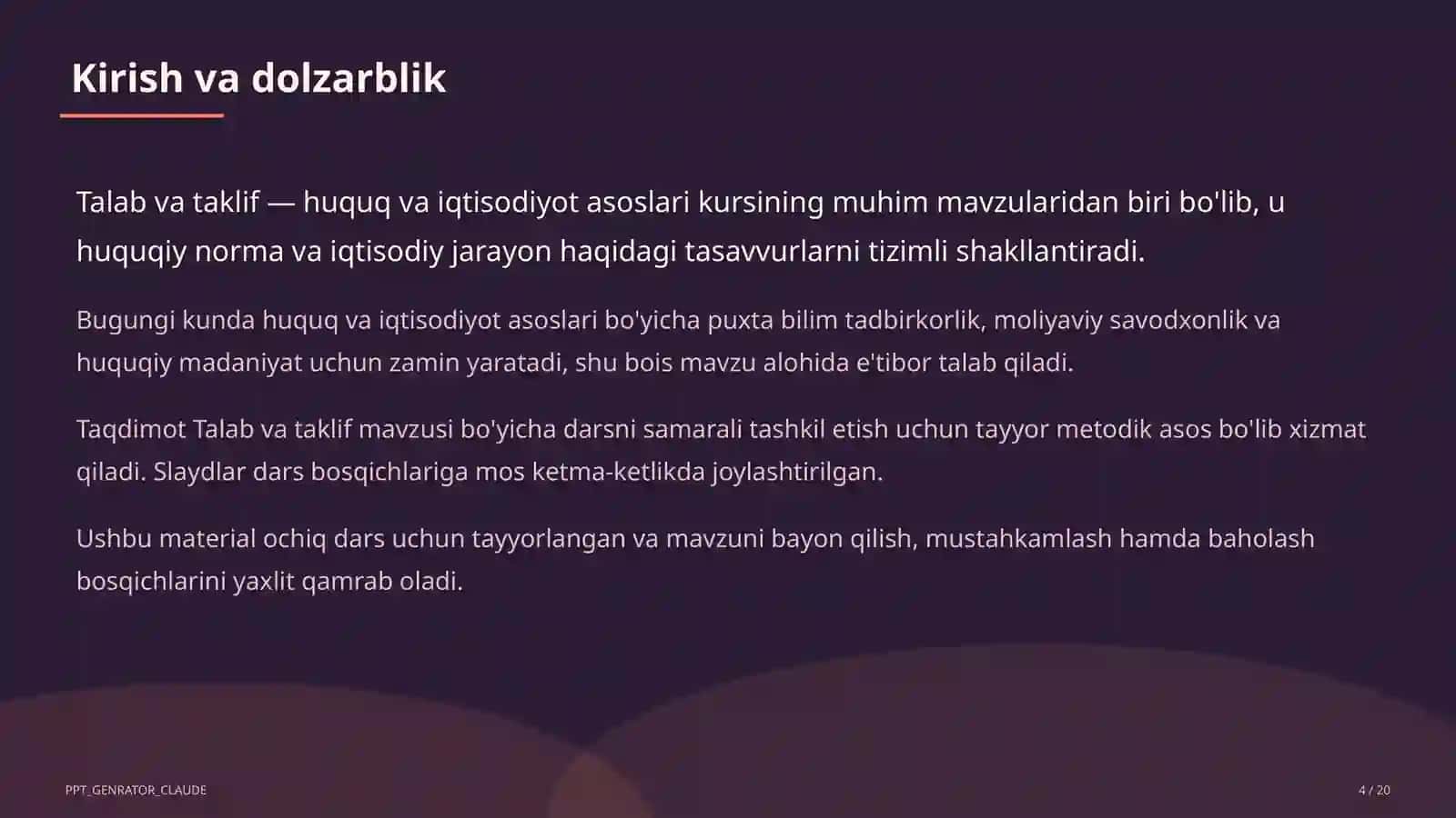 Talab va taklif (9-sinf) 4