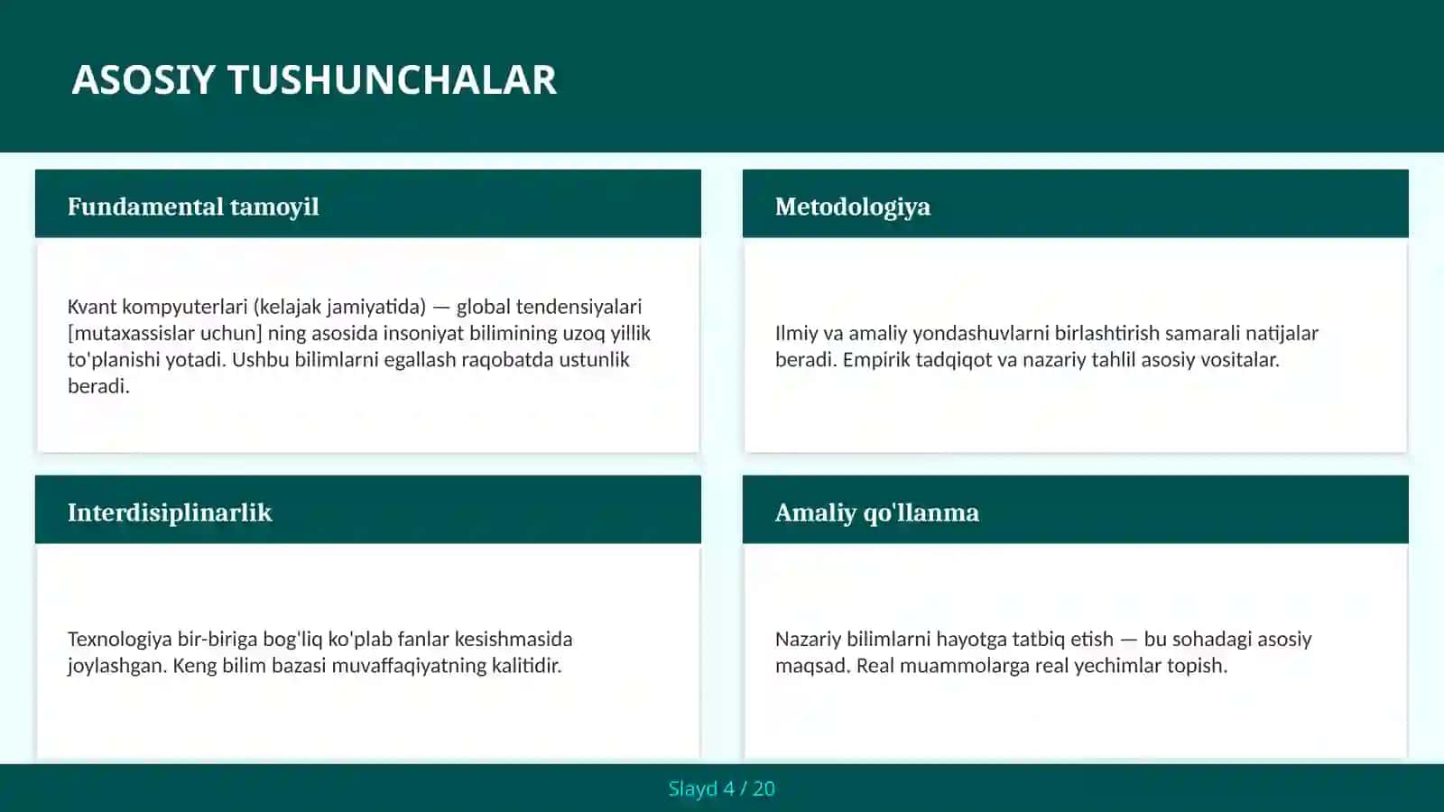 KVANT KOMPYUTERLARI (KELAJAK JAMIYATIDA) — GLOBAL TENDENSIYALARI [MUTAXASSISLAR UCHUN] 4