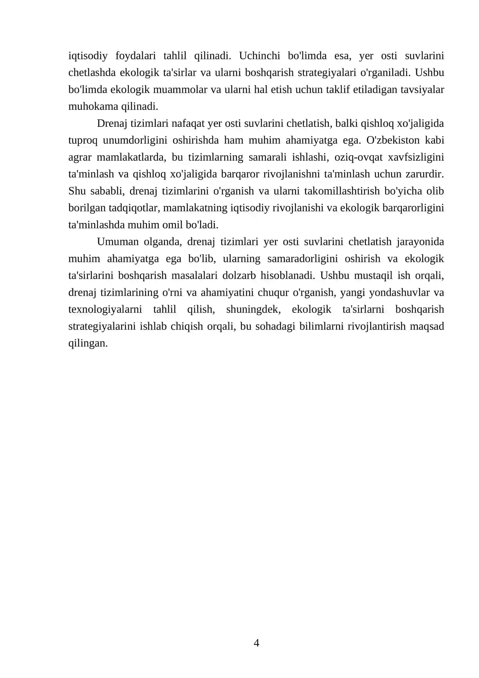 Drenajlar yer osti suvlarini chetlatish 4