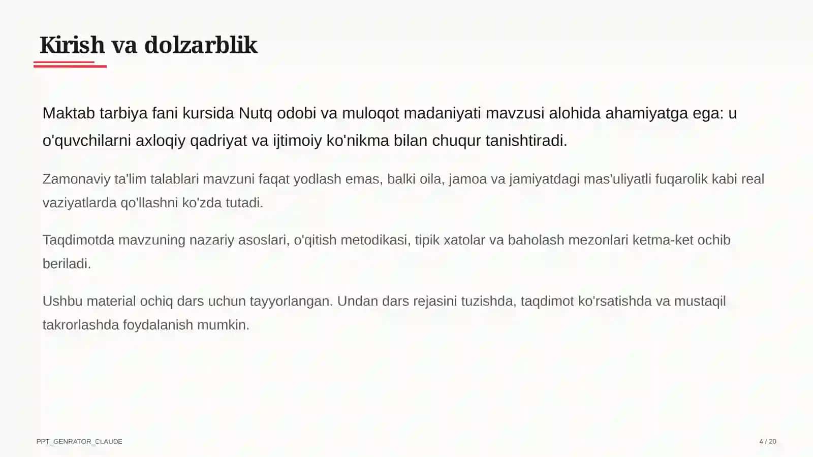 Nutq odobi va muloqot madaniyati (8-sinf) 4