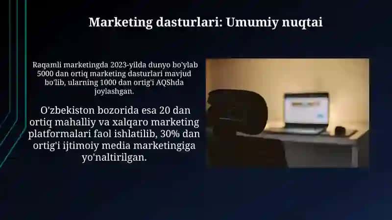 Raqamli Media Marketing va Dasturiy Ta'minot 4
