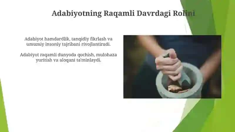 Adabiyotning yaxlit tizim sifatida shakllanishida adabiyotning o'rni 4