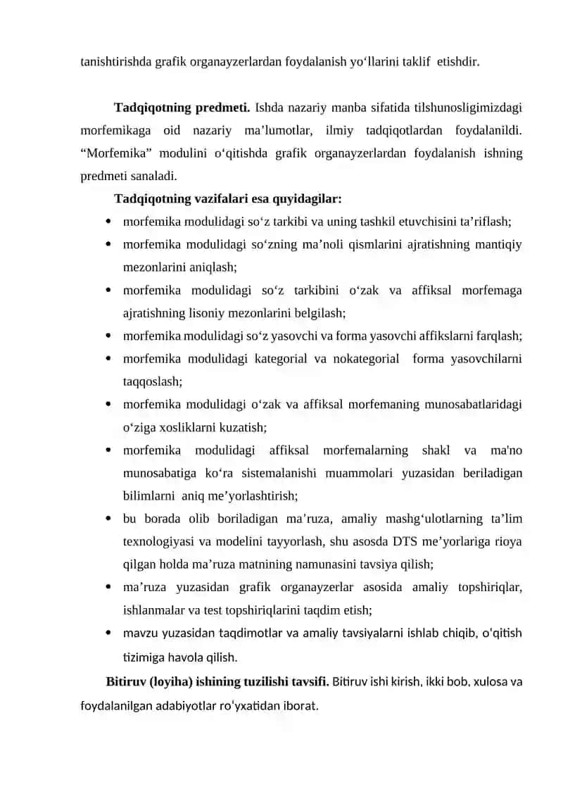 "Morfemika" modulini o‘qitish 4