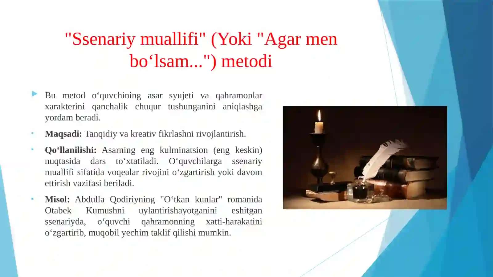 Nasriy asarlarni o'qitishda interfaol metodlardan foydalanish 4
