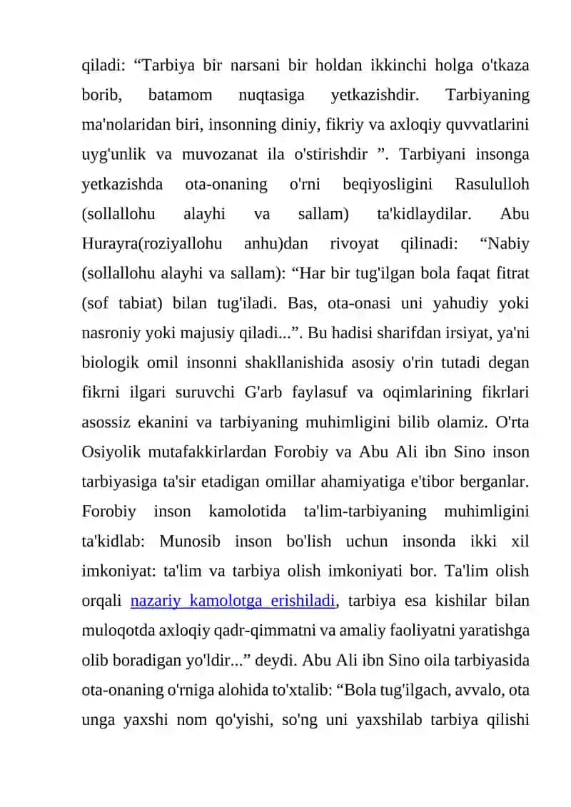 BOLA SHAXSINI RIVOJLANISH OMILLARI. MAKTABGACHA TA'LIM TASHKILOTLARIDA SOG'LOMLASHTIRISH TADBIRLARINI TASHKIL QILISH, SPORT MUSOBAQALARI O'TKAZISH 4