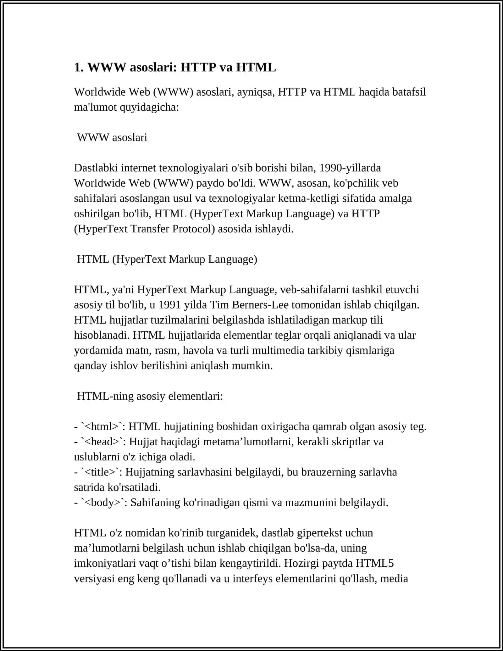 INTERNET XIZMATLARI 4
