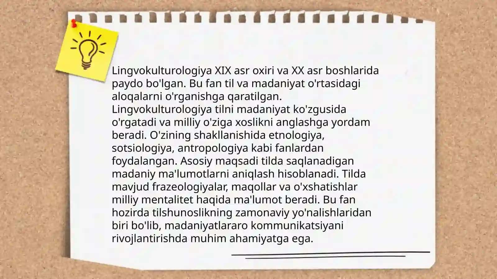 LINGVOKULTUROLOGIYA FANINING YUZAGA KELISH TARIXI 4