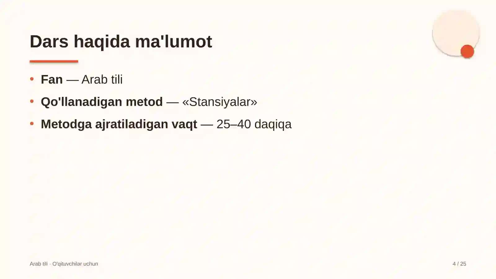 arab tili darslarida stansiyalar metodidan foydalanish 2932 4