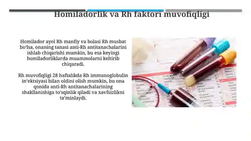 Rh faktori: Ta'rif va ahamiyat 4