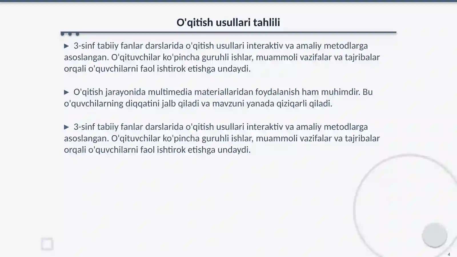 3-sinf tabiiy fanlar darsligi bilan tanishish 4