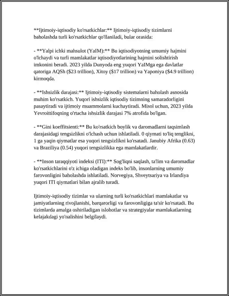 IJTIMOIY IQTISODIY TIZIMLAR VA ULARNI FARQLOVCHI MEZONALAR 4