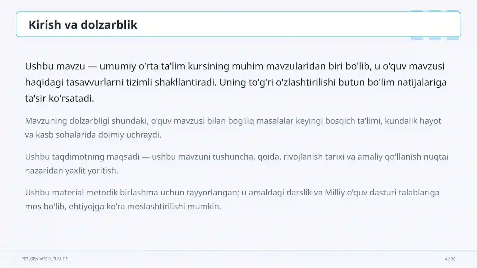 Dolzarb mavzular 4