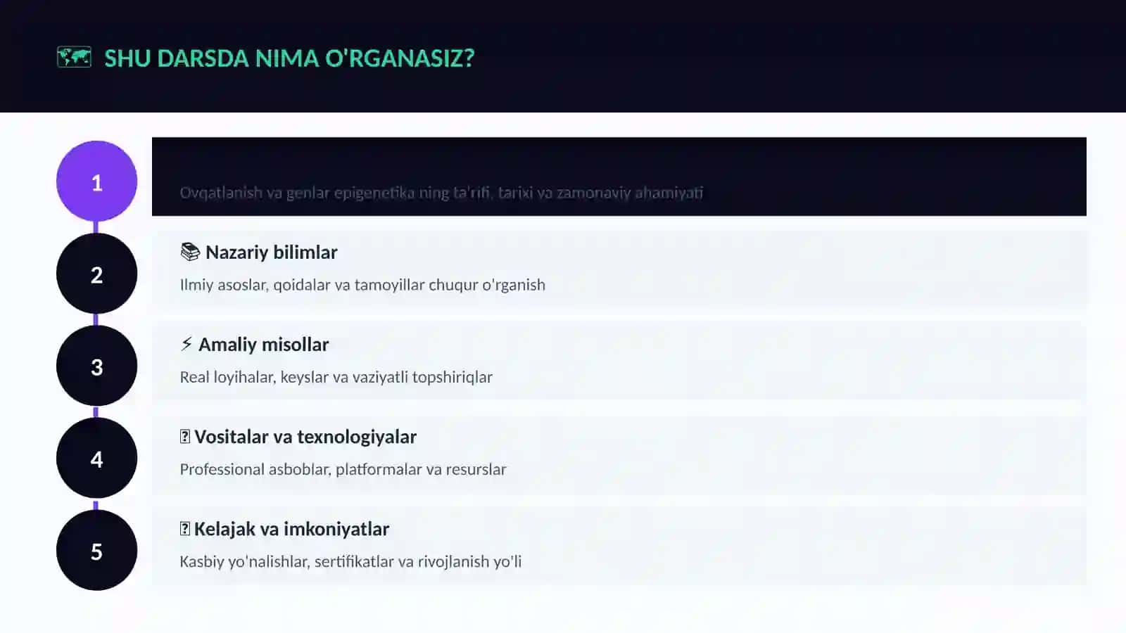 Ovqatlanish va genlar epigenetika 4