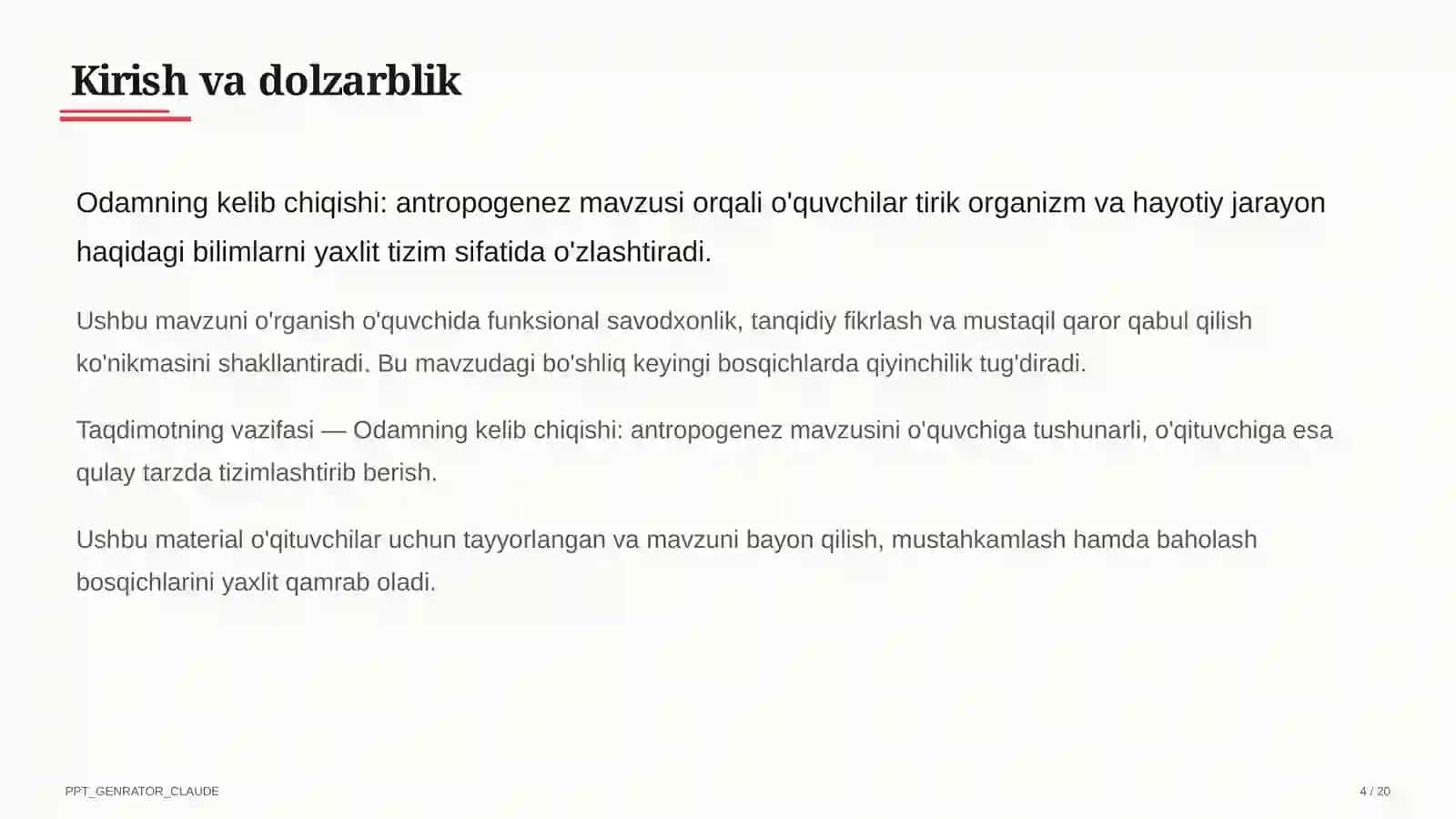 Odamning kelib chiqishi: antropogenez (11-sinf) 4