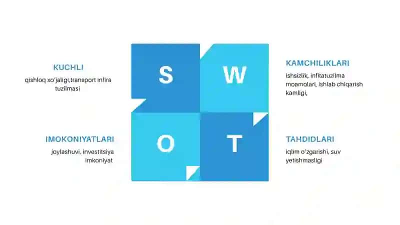 SIRDARYO VILOYATNING SWOT TAHLILI 4
