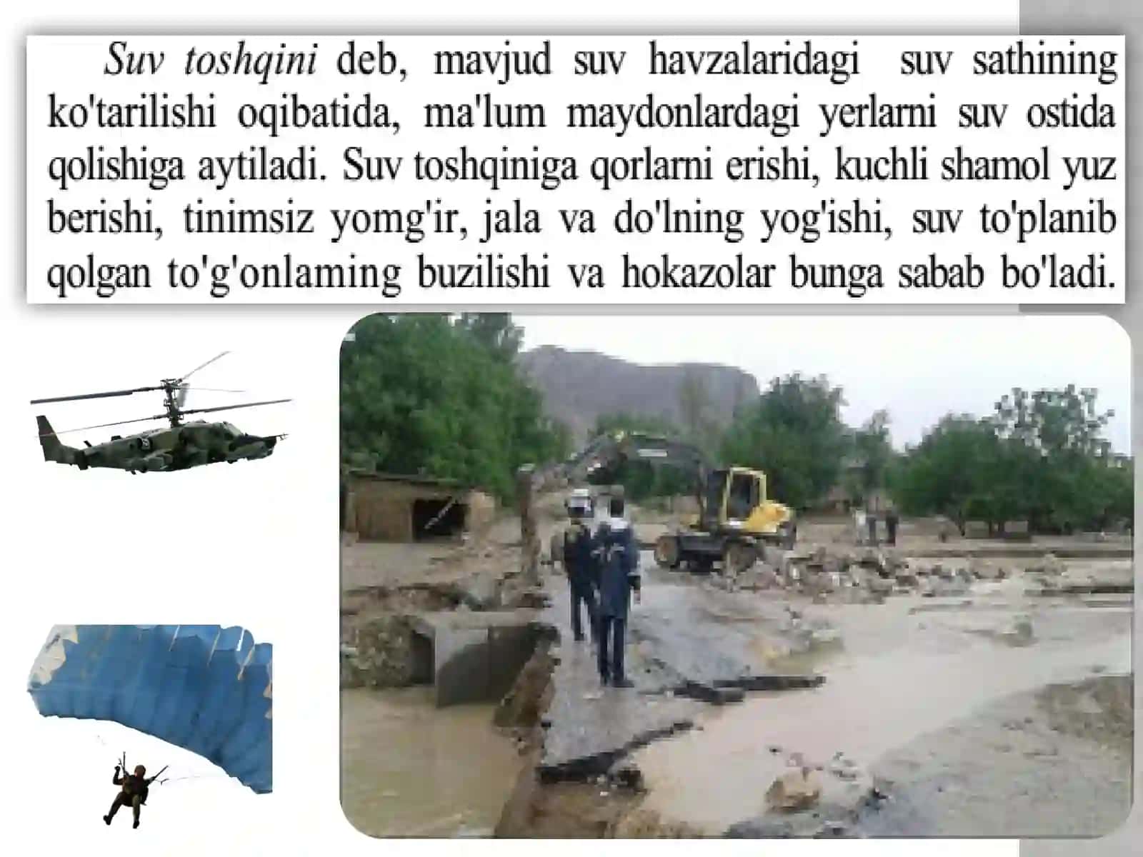 Sel, suv toshqinlari va u bilan bog'liq favqulodda hodisalar 4